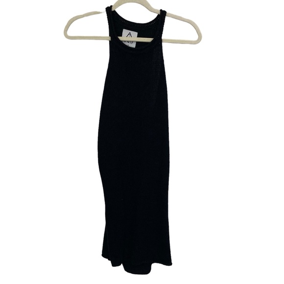 UNIF Dresses & Skirts - UNIF BLACK KNIT CUT OUT BACK DRESS, MEDIUM